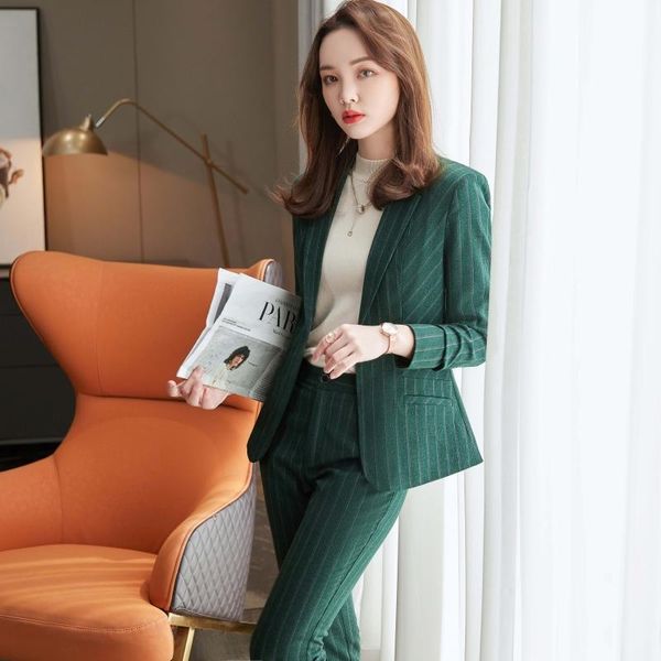 women's two piece pants single button blazer jacket women fashion long sleeve striped coat 2021 fall elegant office lady slim suit out, White
women's two piece pants single button blazer jacket women fashion long sleeve striped coat 2021 fall elegant office lady slim suit out, White