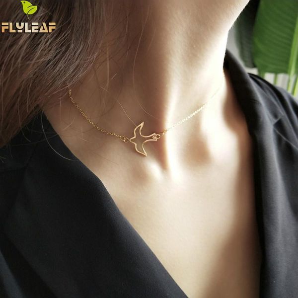 chokers 100% 925 sterling silver flying bird choker necklace simple personality fashion jewelry short women, Golden;silver
chokers 100% 925 sterling silver flying bird choker necklace simple personality fashion jewelry short women, Golden;silver