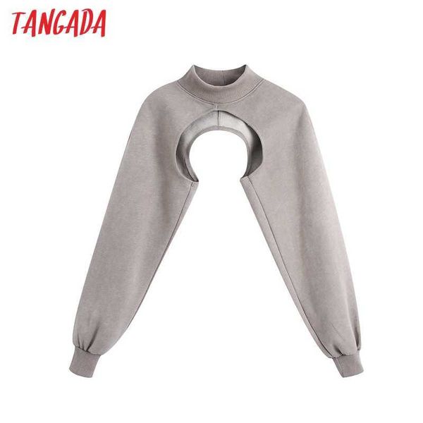 tangada women design crop sweatshirts oversize long sleeve o neck loose pullovers female be124 210609, Black
tangada women design crop sweatshirts oversize long sleeve o neck loose pullovers female be124 210609, Black