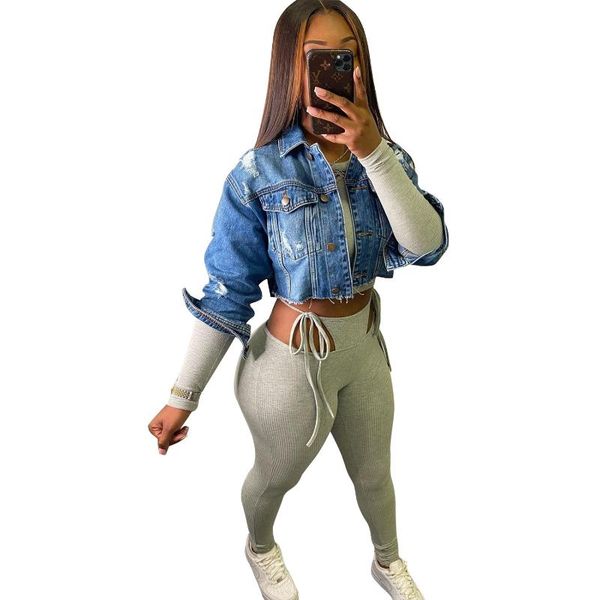 women's jackets autumn women jeans jacket coat ripped hollow out short sporty slim turn down collar clothes for outfit, Black;brown
women's jackets autumn women jeans jacket coat ripped hollow out short sporty slim turn down collar clothes for outfit, Black;brown