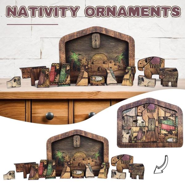 decorative objects & figurines nativity puzzle with wood burned design, wooden jesus puzzles game for kids party room decor home decoration
decorative objects & figurines nativity puzzle with wood burned design, wooden jesus puzzles game for kids party room decor home decoration