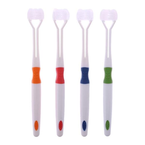 toothbrush three side child soft bristles kid brush cleaning mouth gum tool 
toothbrush three side child soft bristles kid brush cleaning mouth gum tool