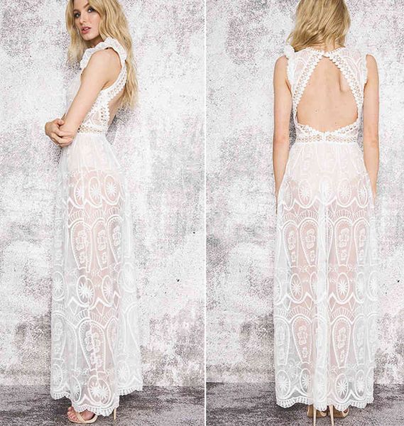 casual dresses deep v-neck backless ruffle summer women hollow out transparent voile lace butterfly sleeve long maxi party evening st06, Black;gray
casual dresses deep v-neck backless ruffle summer women hollow out transparent voile lace butterfly sleeve long maxi party evening st06, Black;gray