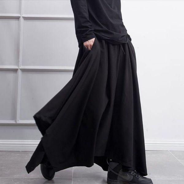 men's pants summer casual nine minute culottes men wide leg hip hop fashion stage wear japanese yamamoto style, Black
men's pants summer casual nine minute culottes men wide leg hip hop fashion stage wear japanese yamamoto style, Black