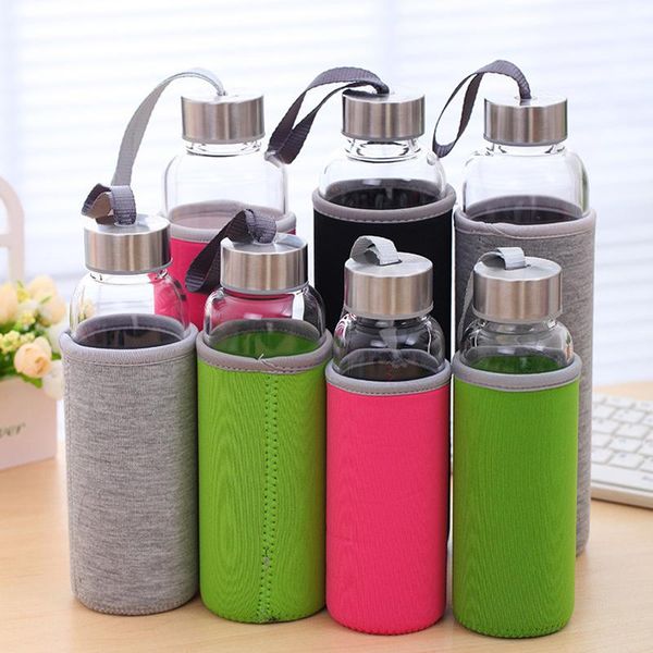 water bottles glass bottle with protective bag 280/360/550ml drinking teapot sports travel
water bottles glass bottle with protective bag 280/360/550ml drinking teapot sports travel