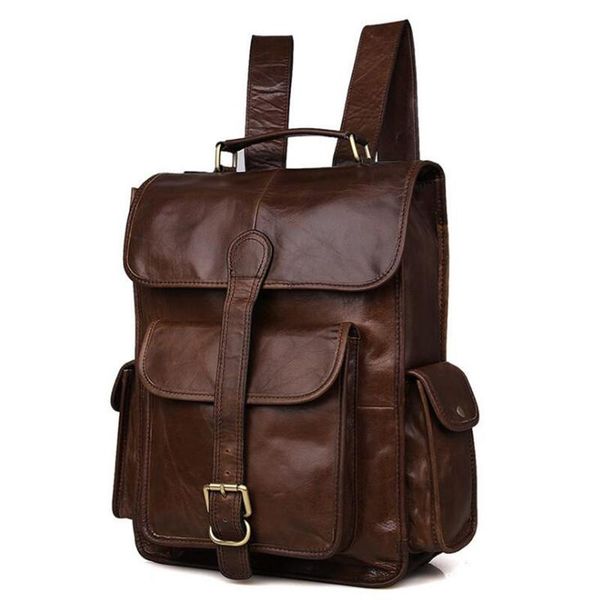 backpack men genuine leather lapbackpacks male vintage casual men's travel holder 15inch computer school bags
backpack men genuine leather lapbackpacks male vintage casual men's travel holder 15inch computer school bags