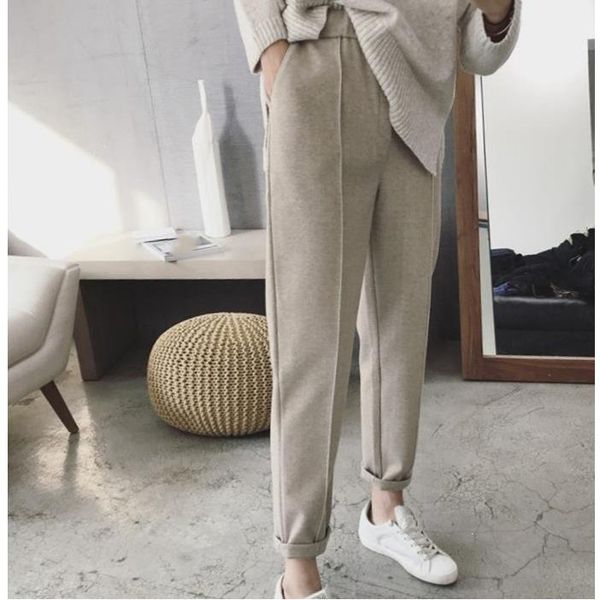 women's pants & capris women simple trendy warm trousers harem casual style daily all-match long large size loose straight, Black;white
women's pants & capris women simple trendy warm trousers harem casual style daily all-match long large size loose straight, Black;white