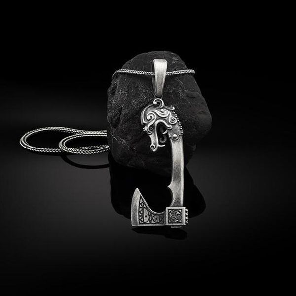 pendant necklaces religious series retro pure tin nordic viking axe fashion amulet men and women with 65 cm titanium steel chain, Silver
pendant necklaces religious series retro pure tin nordic viking axe fashion amulet men and women with 65 cm titanium steel chain, Silver