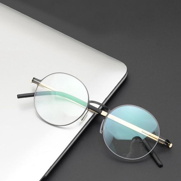 fashion sunglasses frames vintage round screw-less prescription eyeglasses frame men women germany myopia optical glasses berlin luxury bran, Black
fashion sunglasses frames vintage round screw-less prescription eyeglasses frame men women germany myopia optical glasses berlin luxury bran, Black