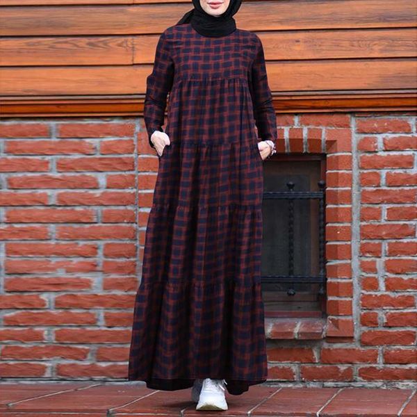 casual dresses kaftan baggy maxi women long sleeve check loose abaya muslim dubai layered sarafans fashion vestidos l151, Black;gray
casual dresses kaftan baggy maxi women long sleeve check loose abaya muslim dubai layered sarafans fashion vestidos l151, Black;gray
