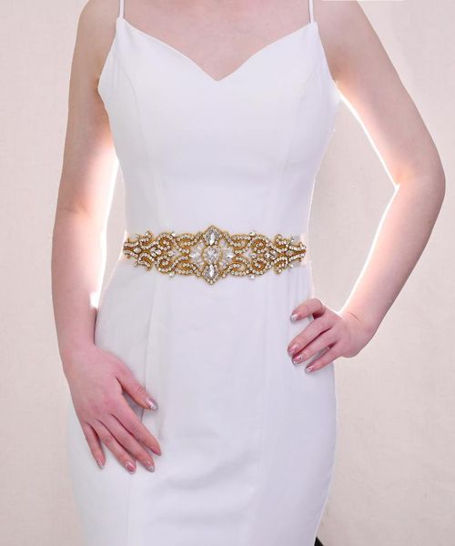 wedding sashes golden crystal bridal sash women's rhinestones belt handmade satin for party dress accessories 2021, White
wedding sashes golden crystal bridal sash women's rhinestones belt handmade satin for party dress accessories 2021, White