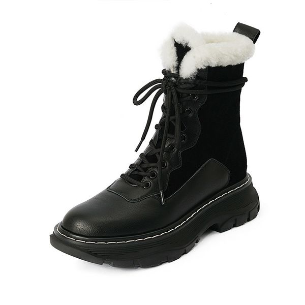 asumer genuine leather of women deep-skinned snow round toe comfortable women's shoes winter boots, Black
asumer genuine leather of women deep-skinned snow round toe comfortable women's shoes winter boots, Black