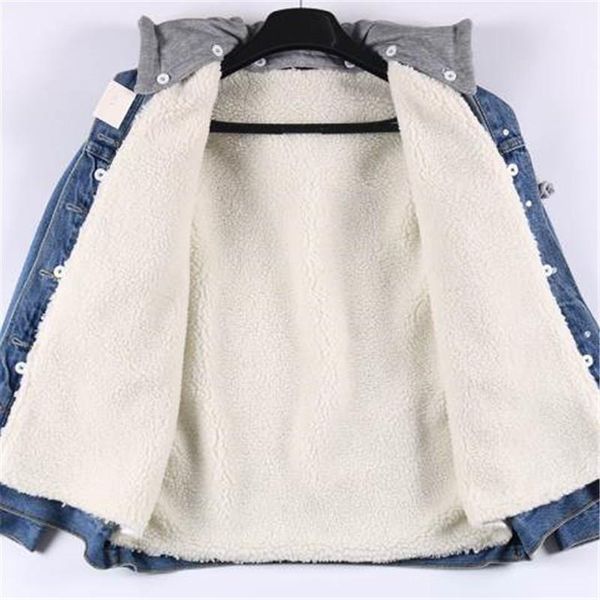 women's jackets winter jacket women hooded plus velvet jean denim warm coats and outwear, Black;brown
women's jackets winter jacket women hooded plus velvet jean denim warm coats and outwear, Black;brown