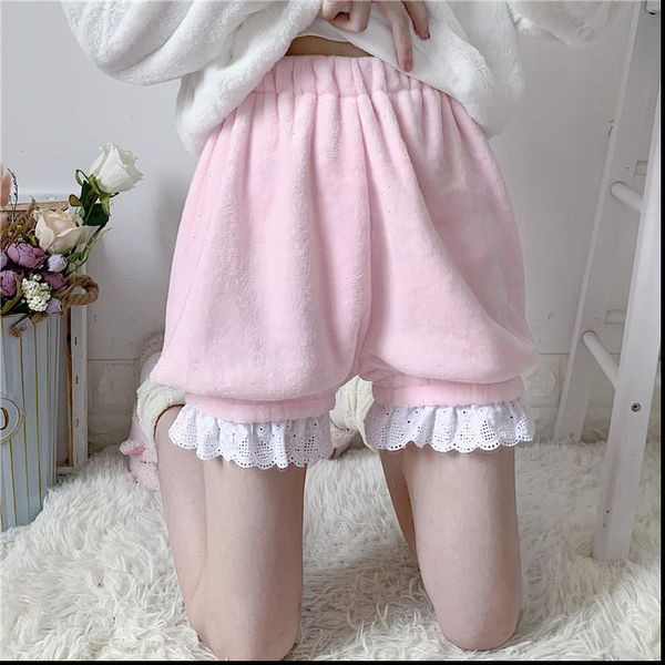 winter cute womens shorts lolita girls warm velvet sweet high waist plush summer kawaii bloomers pink white, White;black
winter cute womens shorts lolita girls warm velvet sweet high waist plush summer kawaii bloomers pink white, White;black