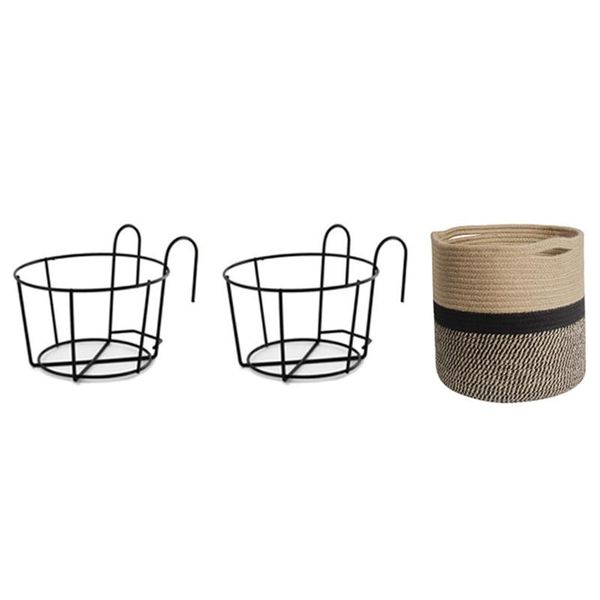 storage baskets 2pcs iron round plants flower pot vase stand plant holder with hooks & 1 pcs bins square organizer
storage baskets 2pcs iron round plants flower pot vase stand plant holder with hooks & 1 pcs bins square organizer