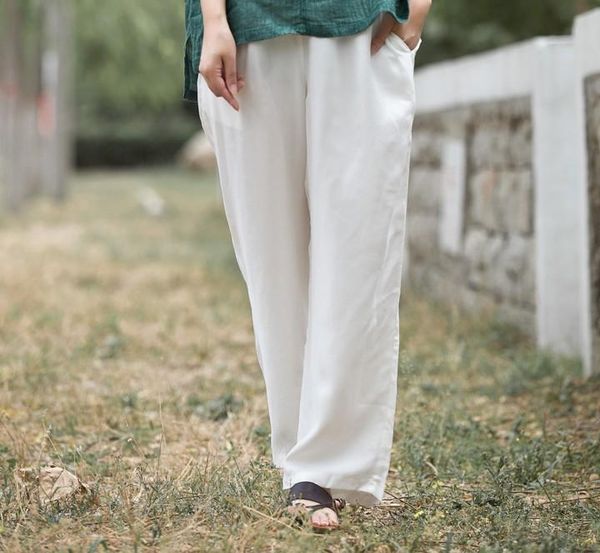 women's pants & capris woman spring plus size solid high elastic waist loose full length 40% silk female summer oversized wide leg trou, Black;white
women's pants & capris woman spring plus size solid high elastic waist loose full length 40% silk female summer oversized wide leg trou, Black;white