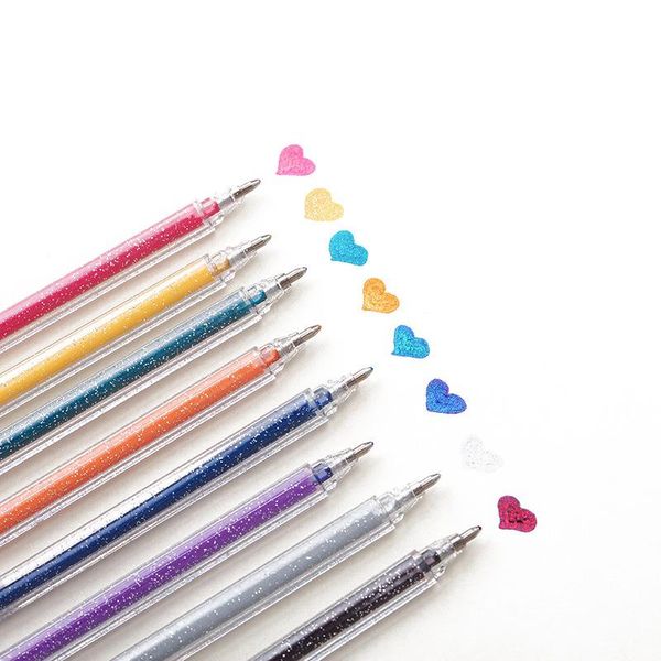 colors highlighter pen set cute glitter color gel painting writing tool for girl kids gifts diy school art stationery highlighters, Black;red
colors highlighter pen set cute glitter color gel painting writing tool for girl kids gifts diy school art stationery highlighters, Black;red
