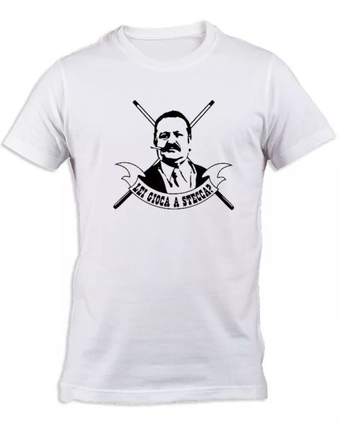 t-shirt fantozzi catellani you play cue white excellent cotton comics italy, White;black
t-shirt fantozzi catellani you play cue white excellent cotton comics italy, White;black