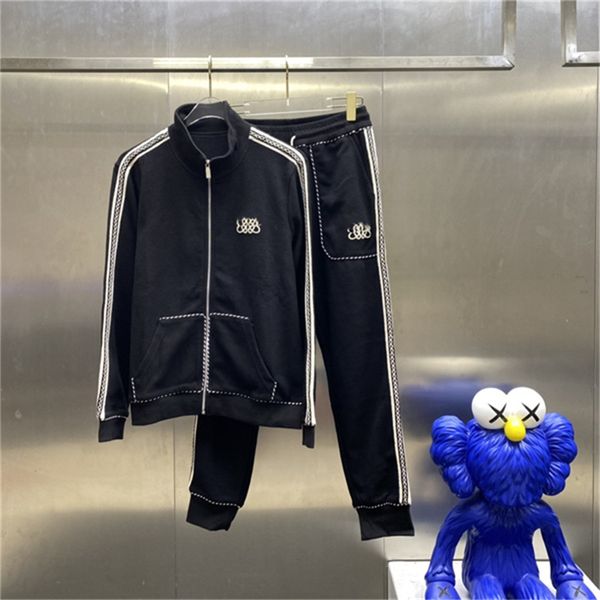 men's loose tracksuits cotton two-piece zipper cardigan trousers sportswear webbing leisure and comfortable autumn and winter suit 003, Gray
men's loose tracksuits cotton two-piece zipper cardigan trousers sportswear webbing leisure and comfortable autumn and winter suit 003, Gray