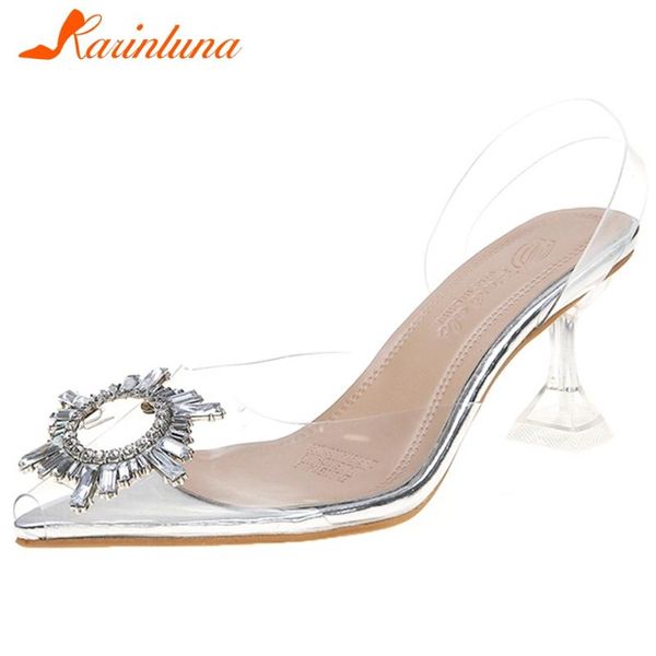 arrival female brand party sandals rhinestone back strap clear heels women transparent shoes, Black
arrival female brand party sandals rhinestone back strap clear heels women transparent shoes, Black