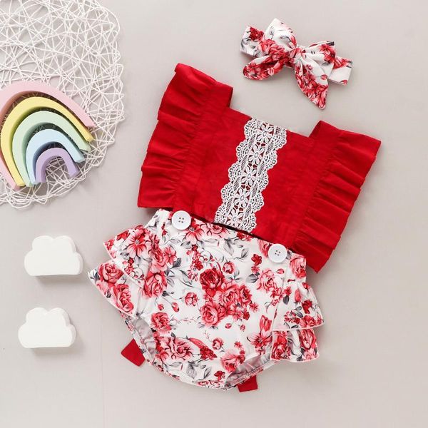 jumpsuits baby & children's 0-24m summer outfit girls sweet lace sleeve floral printing romper splicing jumpsuit bow headwear, Blue
jumpsuits baby & children's 0-24m summer outfit girls sweet lace sleeve floral printing romper splicing jumpsuit bow headwear, Blue
