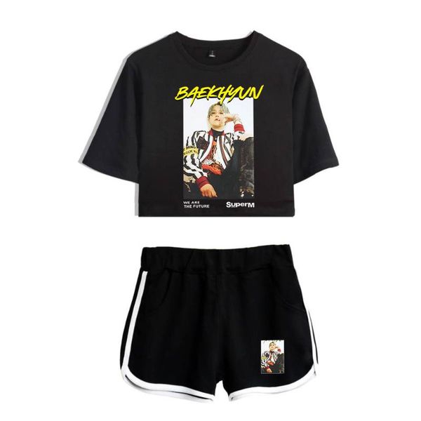 two piece dress arrival super 2d women set fashion summer short sleeve crop shorts casual suit, White
two piece dress arrival super 2d women set fashion summer short sleeve crop shorts casual suit, White
