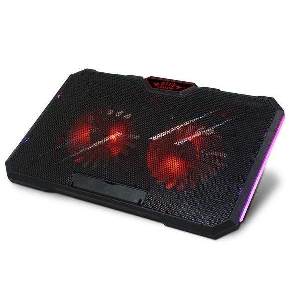 lapcooling pads rgb gaming cooler dual fans quiet notebook pad riser holder height adjustable stand for 12-17 inch
lapcooling pads rgb gaming cooler dual fans quiet notebook pad riser holder height adjustable stand for 12-17 inch