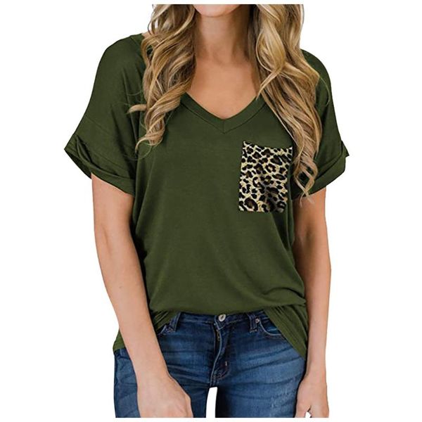 fashion leopard ruffled blouse shirt pocket patchwork v-neck casual summer ladies female women short sleeve blusas pullover women's bl, White
fashion leopard ruffled blouse shirt pocket patchwork v-neck casual summer ladies female women short sleeve blusas pullover women's bl, White