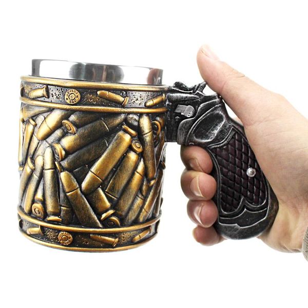 mugs revolver gun pistol tankard mug with ammo round shells cup bottle birthday christmas halloween gift 400ml
mugs revolver gun pistol tankard mug with ammo round shells cup bottle birthday christmas halloween gift 400ml