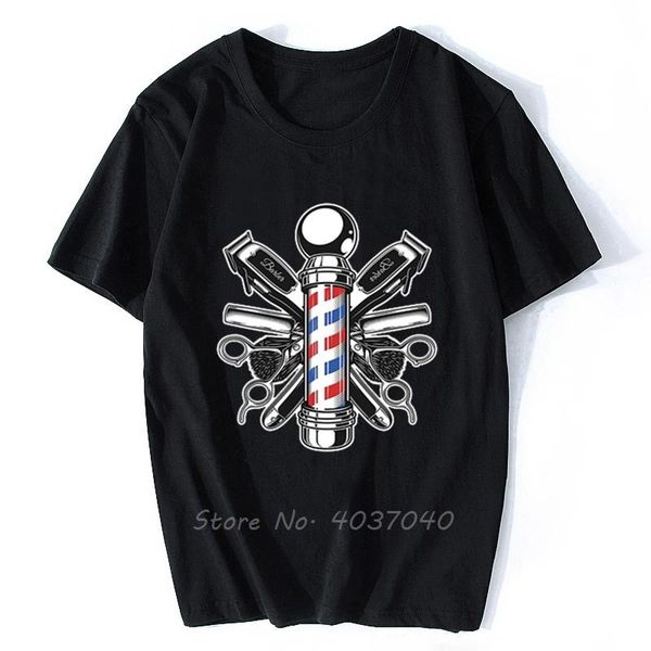 men's t-shirts retro barber shop t-shirt | pole shirt men cotton tshirt hip hop tees streetwear, White;black
men's t-shirts retro barber shop t-shirt | pole shirt men cotton tshirt hip hop tees streetwear, White;black