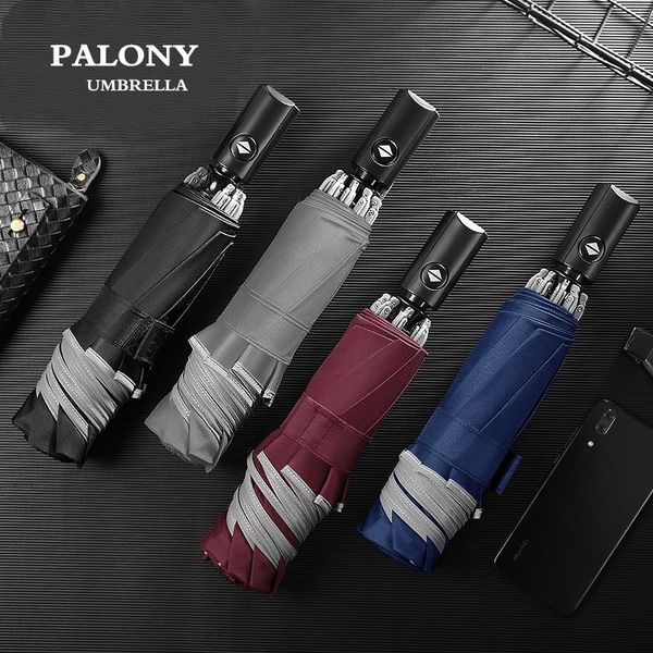 umbrellas palony business reverse three fold creative high reflective stripe design automatic women's and men's umbrella
umbrellas palony business reverse three fold creative high reflective stripe design automatic women's and men's umbrella