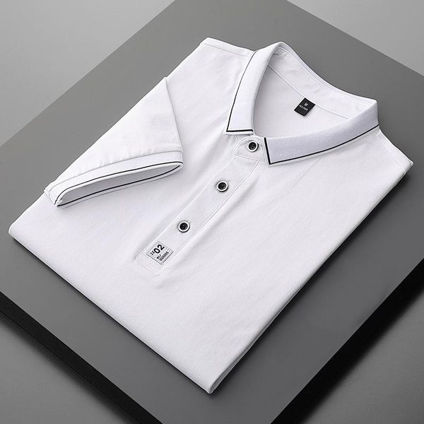 men's polos summer casual shirt short sleeve lapel business t-shirt fashion, White;black
men's polos summer casual shirt short sleeve lapel business t-shirt fashion, White;black