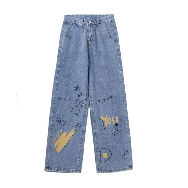 women's pants 2021 spring casual harajuku streetwear high waist straight trouser plus size retro blue baggy femme jeans
women's pants 2021 spring casual harajuku streetwear high waist straight trouser plus size retro blue baggy femme jeans
