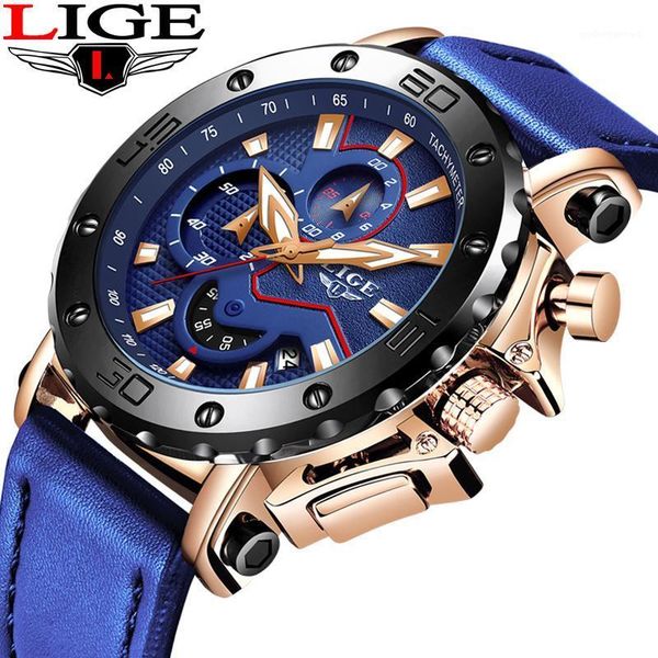 relogio masculino 2021 lige men watch leather sport watches mens army military male date analog quartz clock wristwatches, Slivery;brown
relogio masculino 2021 lige men watch leather sport watches mens army military male date analog quartz clock wristwatches, Slivery;brown