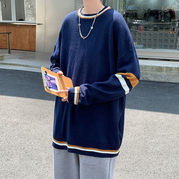 men's sweaters fall winter the neck male sweater casual knitted korean loose sleeve long shirt of men clothes t4wq, White;black
men's sweaters fall winter the neck male sweater casual knitted korean loose sleeve long shirt of men clothes t4wq, White;black