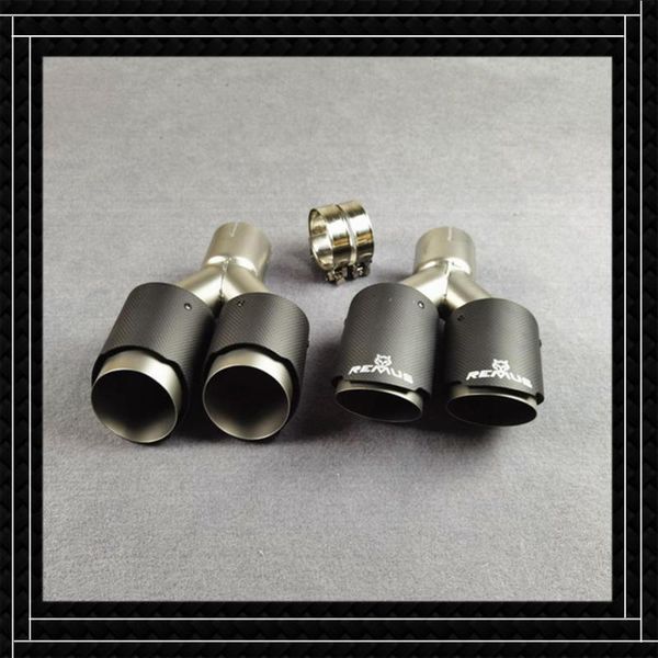 piece dual nozzles remus exhaust pipe car universal length 240mm carbon fiber stainless steel y model matte frosted tailpipe motorcycle syst
piece dual nozzles remus exhaust pipe car universal length 240mm carbon fiber stainless steel y model matte frosted tailpipe motorcycle syst