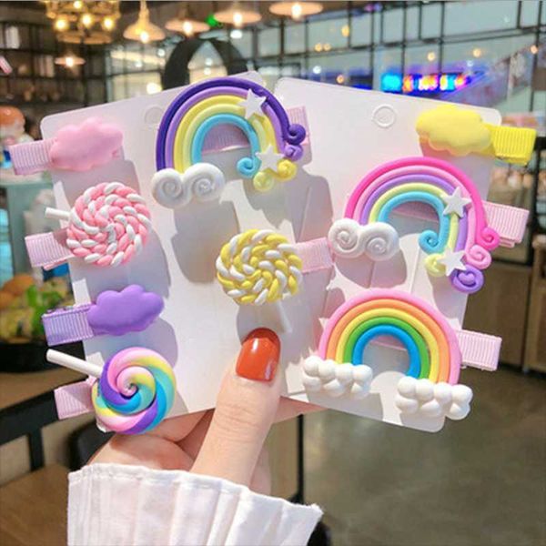3pcs/set cute cartoon rainbow cloud lollipop hairpins for girls headband sweet clips barrettes fashion hair accessories, Slivery;white
3pcs/set cute cartoon rainbow cloud lollipop hairpins for girls headband sweet clips barrettes fashion hair accessories, Slivery;white