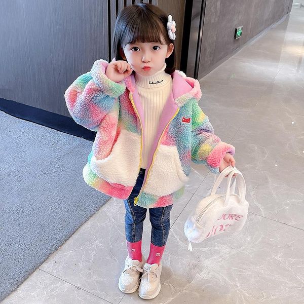 down coat girls' autumn & winter clothes korean style kids thickened lamb wool children's fleece lined warm colorful outerwear, Blue;gray
down coat girls' autumn & winter clothes korean style kids thickened lamb wool children's fleece lined warm colorful outerwear, Blue;gray