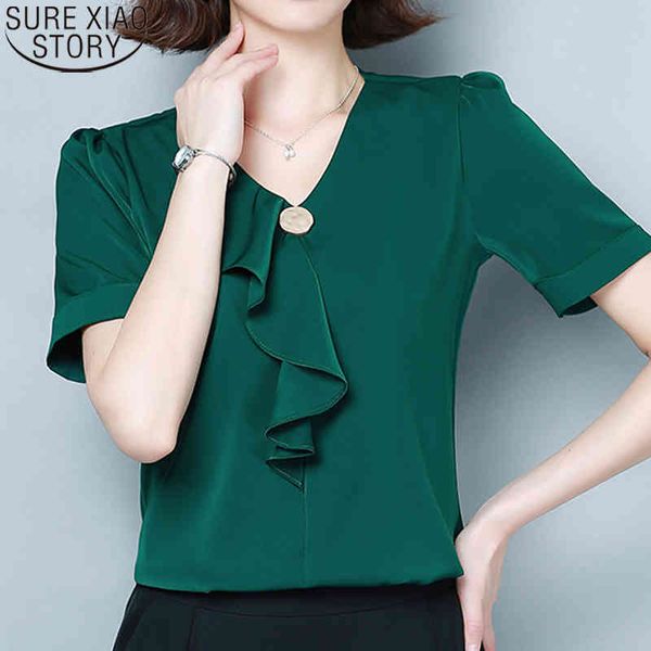 elegant loose chiffon blouse fashion ruffles women and blouses summer solid short sleeves v-neck ladies blusas 9048 50 210417, White
elegant loose chiffon blouse fashion ruffles women and blouses summer solid short sleeves v-neck ladies blusas 9048 50 210417, White