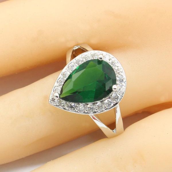 wedding rings women ring water drop silver 925 for green semi-precious stone engagement femme classic female ringen box, Slivery;golden
wedding rings women ring water drop silver 925 for green semi-precious stone engagement femme classic female ringen box, Slivery;golden