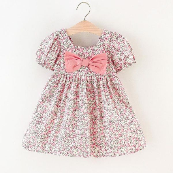 girl's dresses summer girls dress children's bow floral print short sleeve party princess kids clothes baby girl clothing 0-6y, Red;yellow
girl's dresses summer girls dress children's bow floral print short sleeve party princess kids clothes baby girl clothing 0-6y, Red;yellow