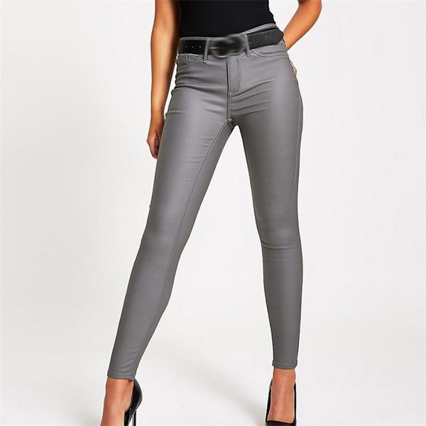 fashion women high waist grey jeans fit slim skinny woman faux leather elastic female pencil pants 210708, Blue
fashion women high waist grey jeans fit slim skinny woman faux leather elastic female pencil pants 210708, Blue