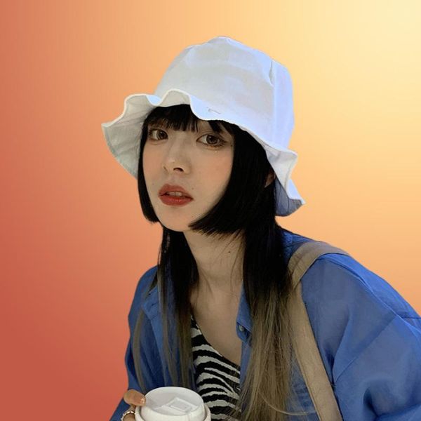 women's ruffled bucket hat sunscreen panama wide brim solid color sun visor fedora outdoor fisherman beach hats, Blue;gray
women's ruffled bucket hat sunscreen panama wide brim solid color sun visor fedora outdoor fisherman beach hats, Blue;gray