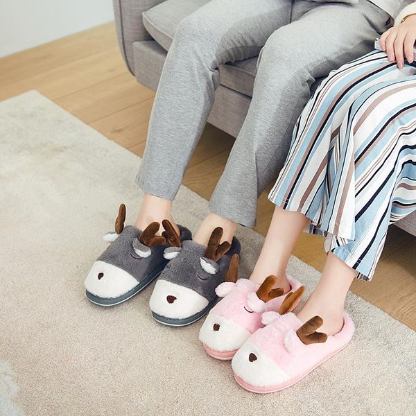 slippers 4 color cartoon winter plush warm indoor floor cotton women printed animals deer cute couple boys girls non-slip shoes, Black
slippers 4 color cartoon winter plush warm indoor floor cotton women printed animals deer cute couple boys girls non-slip shoes, Black