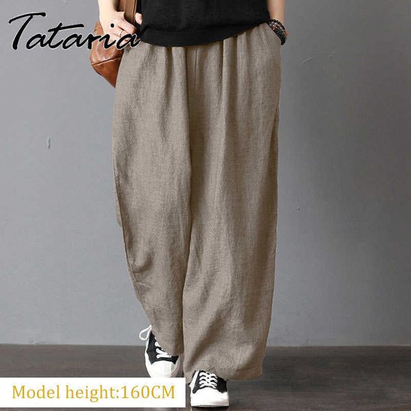 women's cotton gray pants elastic waisted plus size pants khaki casual loose ankle-length trousers female elegant streetwear 5xl 210706, Black;white
women's cotton gray pants elastic waisted plus size pants khaki casual loose ankle-length trousers female elegant streetwear 5xl 210706, Black;white