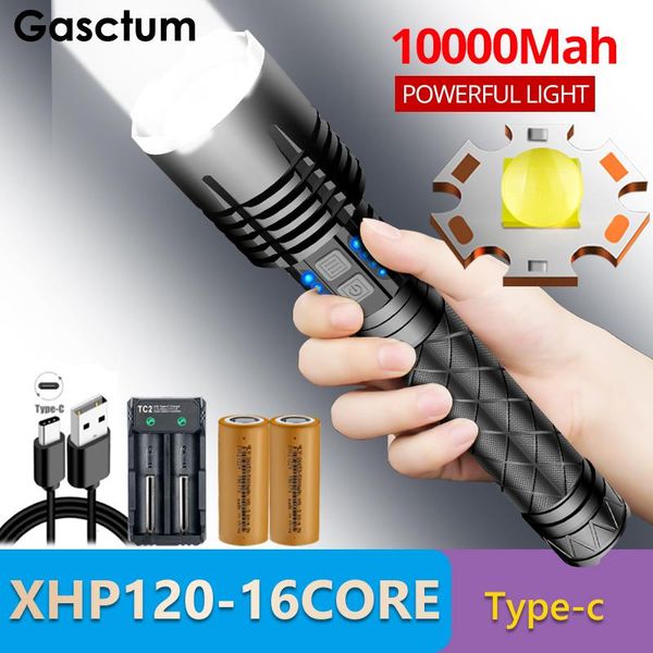 10000mah xhp120 12-core most powerful aluminum light led lantern tactical torch bright rechargeable zoom type-c flashlights torches
10000mah xhp120 12-core most powerful aluminum light led lantern tactical torch bright rechargeable zoom type-c flashlights torches