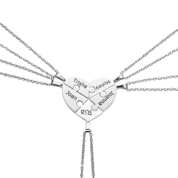 pendant necklaces houwu mini-world custom 5 heart name necklace for family mom grandma giftengraved nameplate stainless steel, Silver
pendant necklaces houwu mini-world custom 5 heart name necklace for family mom grandma giftengraved nameplate stainless steel, Silver