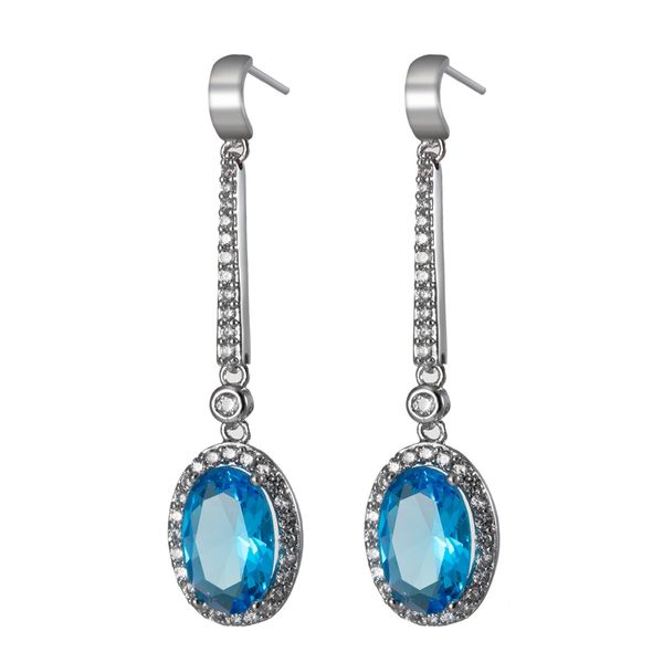 oval cut zircon halo dangle earrings shiny gift 18k white gold filled pretty women jewelry, Silver
oval cut zircon halo dangle earrings shiny gift 18k white gold filled pretty women jewelry, Silver