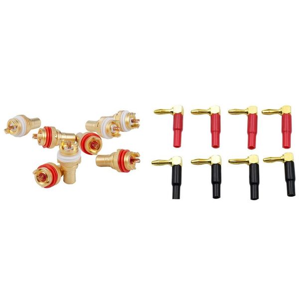 smart power plugs 8 pcs cmc gold plated rca phono chassis socket & 8pcs 4mm banana plug speaker wires connector adapter
smart power plugs 8 pcs cmc gold plated rca phono chassis socket & 8pcs 4mm banana plug speaker wires connector adapter