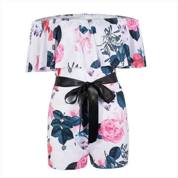 short sleeve holiday mini women romper playsuit summer lace up beach flower print by, Black;white
short sleeve holiday mini women romper playsuit summer lace up beach flower print by, Black;white